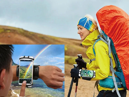 360° Rotatable Wristband Phone Holder – Universal Sports Armband for Running, Hiking & Biking