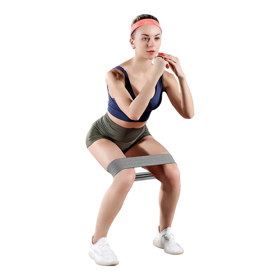 Booty Bands Set – 3 Resistance Levels (Light/Medium/Heavy) | Non-Slip Fabric Glute Bands for Workout & Fitness