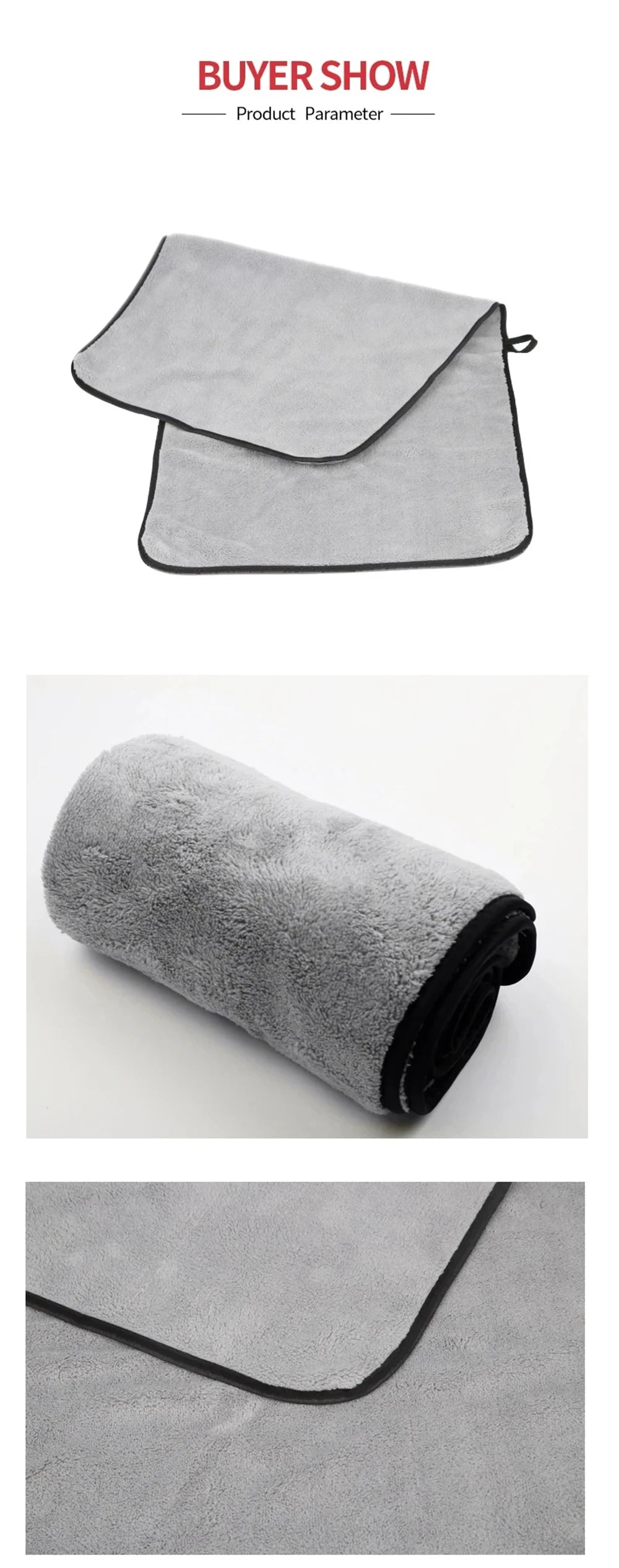 "Premium Microfiber Car Wash Towel – Super Absorbent, Quick-Dry & Eco-Friendly"