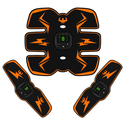 USB Rechargeable EMS Muscle Stimulator – Electric Abdominal & Arm Trainer, Pain Relief & Fitness Massager