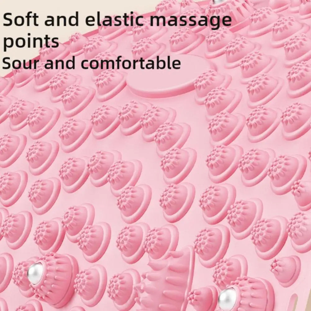 Foot Yoga Acupressure Massage Mat – Round Reflexology Board for Foot Pain Relief, Muscle Relaxation & Yoga Fitness