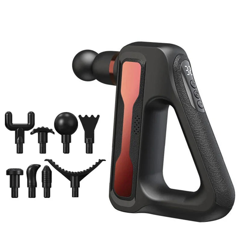 Electric Massage Gun – 32 Speed Levels, 4 Heads, Deep Tissue Muscle Massager for Full Body