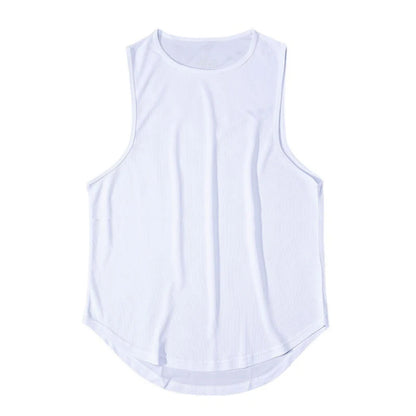 Summer Gym Tank Top Men Mesh Clothing Quick Dry Bodybuilding Sleeveless T Shirt Fitness Singlets Basketball Sports Muscle Vest