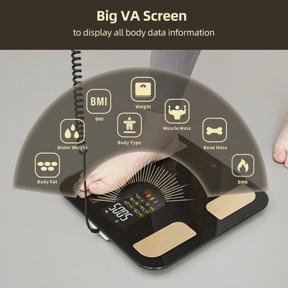 Smart Bioimpedance Scale – Advanced Body Composition Analyzer Digital Weight Scale with Bluetooth App