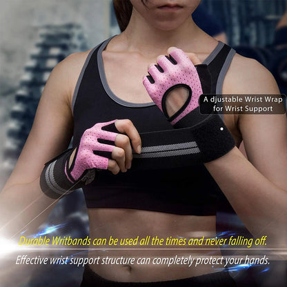 Dumbbell Gloves for Men & Women – Weightlifting, Crossfit, Bodybuilding, Workout Gym Gloves with Wrist Support