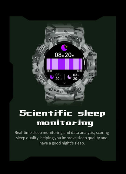 Multi-Functional Bluetooth Smart Watch – Heart Rate, Blood Pressure, Fitness Tracker, Outdoor Explorer