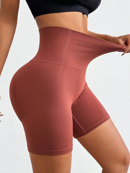 6" Seamless Biker Shorts – High-Waisted, No Front Seam, Compression Fit