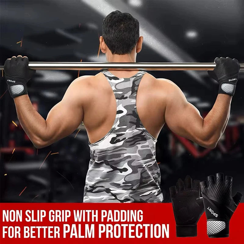 Workout Gloves – Weight Lifting Gym Gloves with Wrist Wrap Support, Full Palm Protection & Extra Grip