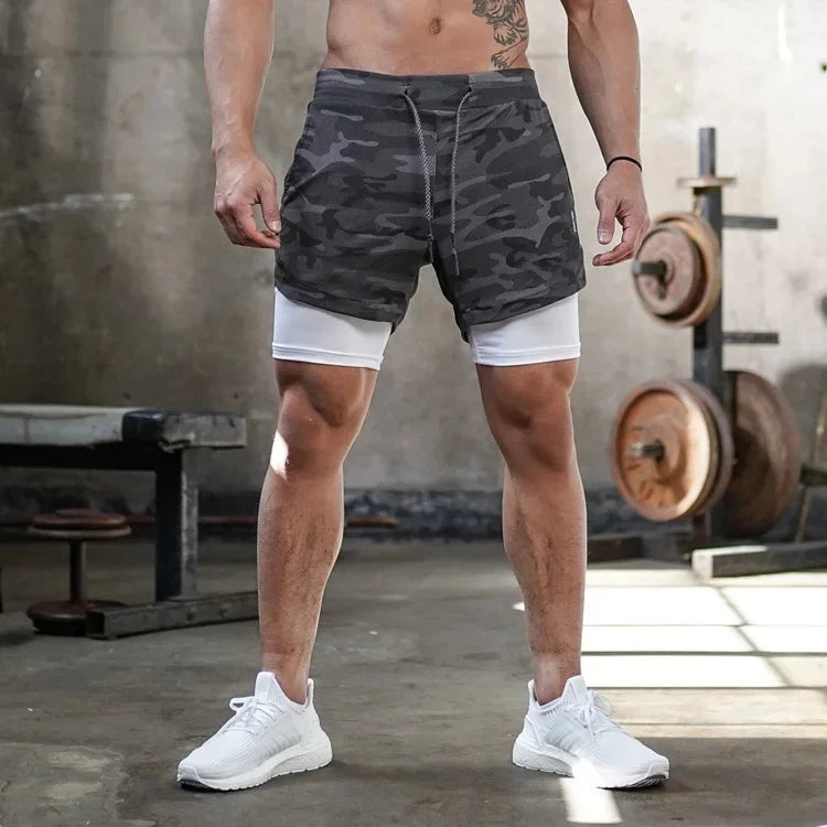 Men’s Gym Shorts – Running & Workout Shorts with Liner, Phone Pockets & Towel Loop – Quick Dry, Lightweight Athletic Training Shorts