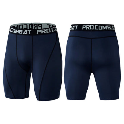 Men's Compression Gym Shorts with Pockets | Athletic Workout Leggings