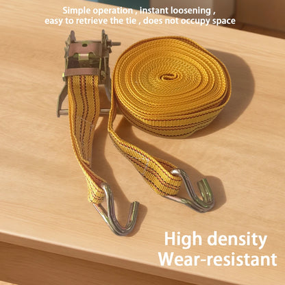 Heavy Duty Ratchet Straps 3/6/8/10M – Cargo Tie Down Straps with Claw Hooks for Lorry, Truck, Car & Trailer