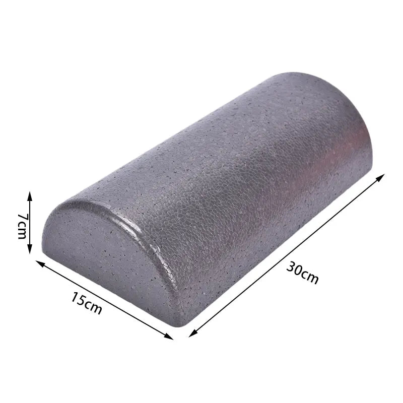 30CM Half Round Foam Roller for Massage, Yoga, Pilates & Balance Training – Durable EVA Fitness Pad