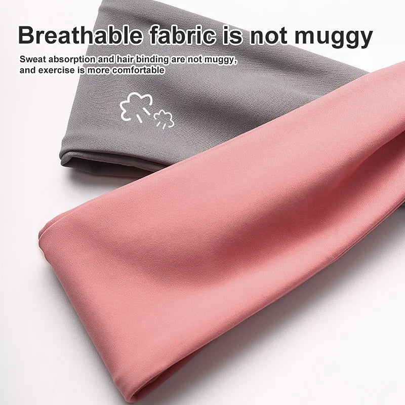Breathable Non-Slip Sports Headband – Moisture-Wicking Unisex Workout Sweatband