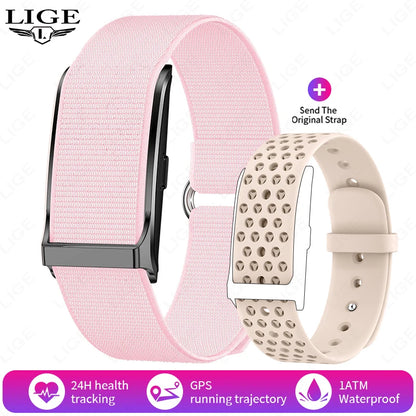 LIGE Smartwatch Bluetooth Fitness Tracker with Heart Rate, Blood Oxygen & 24H Health Monitoring