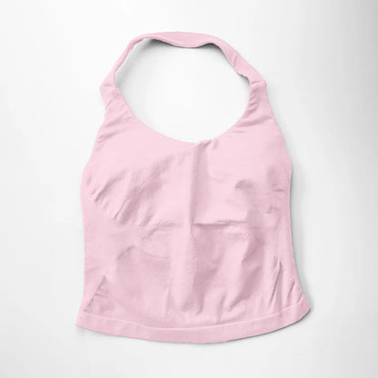 NCLAGEN Halter Top Woman Yoga Tank Gym Clothes Removable Chest Pad Fitness Workout speed Activewear Sexy Pilates Sports Vest-Bra