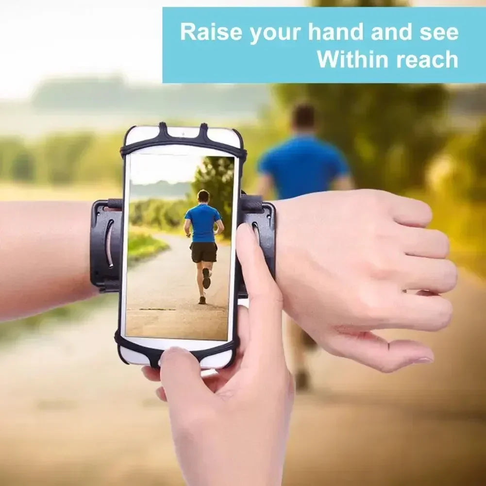 360° Removable Armbands Detachable Phone Holder Motorcycle Outdoor Sports Bike Cycling Armband Running Wristband Phone Holder