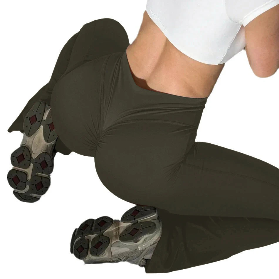 High Waist Yoga Leggings – Butt Lifting, Scrunch, Workout & Gym Pants