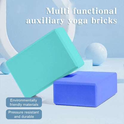 Colored EVA Yoga Block – Non-Slip, High Density, Moisture-Proof Foam Brick for Fitness, Pilates & Body Shaping