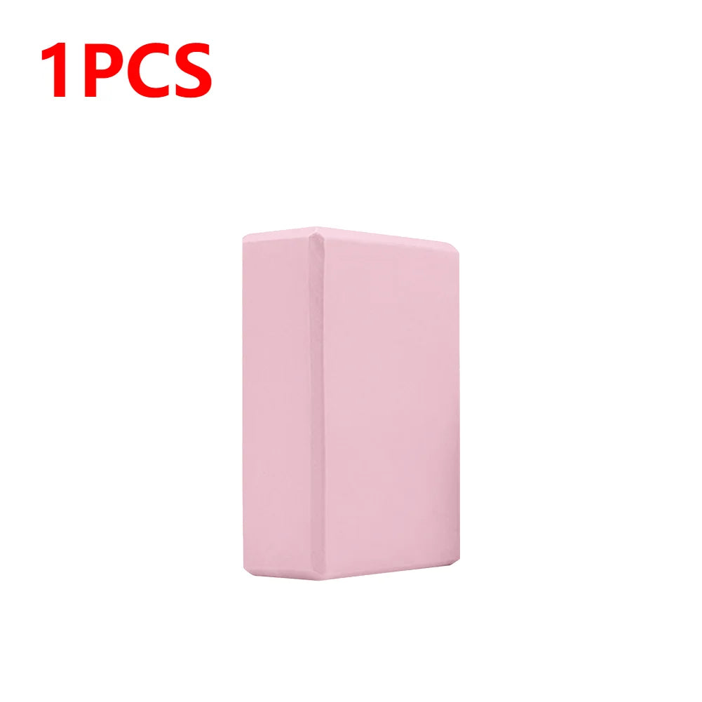 EVA Yoga Block – Solid Color High Density Foam Brick for Yoga, Pilates & Fitness Training – Non-Slip, Moisture-Proof Balance Block