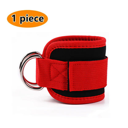 Cable Ankle Straps with Double D-Ring for Gym, Leg & Glutes Workout, Strength Training Accessory