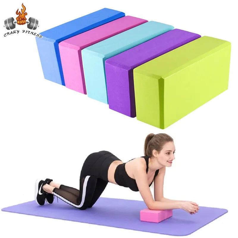 EVA Yoga Block – High Density Foam Brick for Training, Pilates, Stretching & Fitness Support