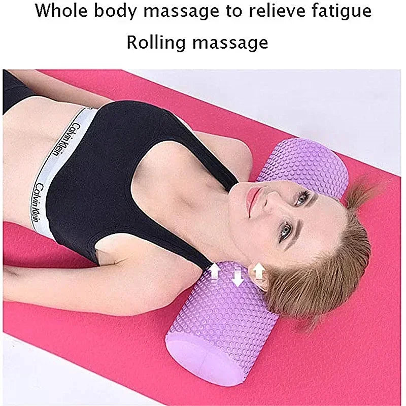 Yoga Foam Roller – High Density EVA Massage Roller for Pilates, Yoga & Muscle Recovery