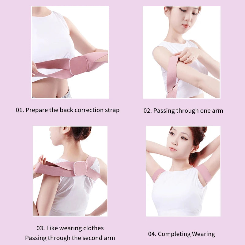 Posture Corrector Brace – Adjustable Back & Shoulder Support for Spinal Alignment