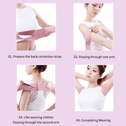 Posture Corrector Brace – Adjustable Back & Shoulder Support for Spinal Alignment