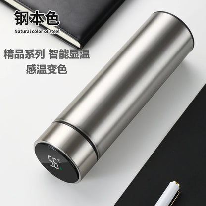 500ml Smart Thermos Bottle with Digital Temperature Display – 304 Stainless Steel