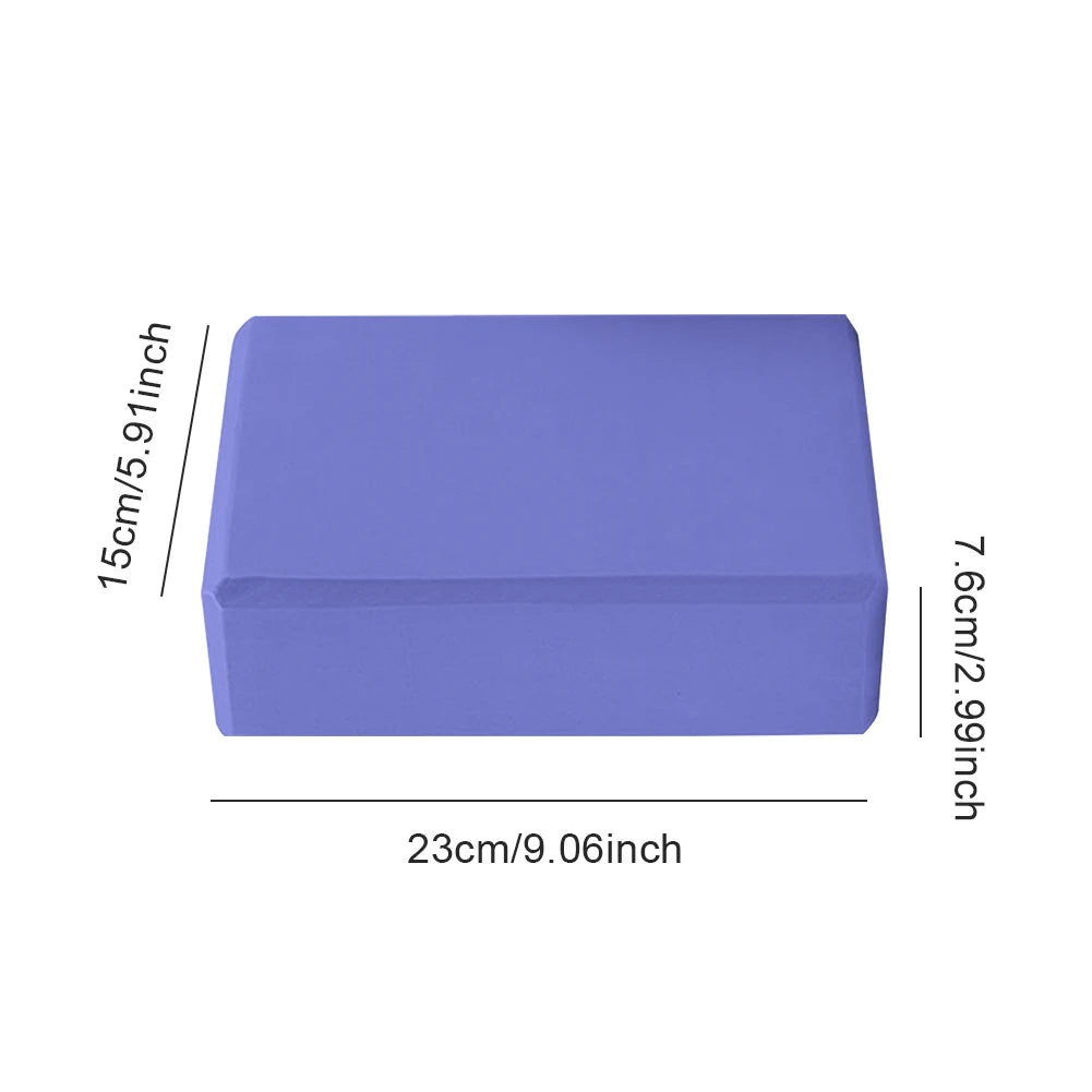 Colored EVA Yoga Block – Non-Slip, High Density, Moisture-Proof Foam Brick for Fitness, Pilates & Body Shaping