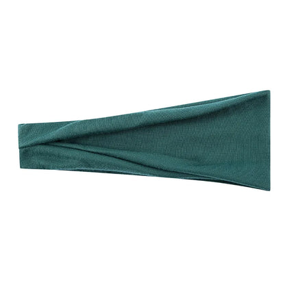 Women’s Solid Turban Headband – Elastic Yoga Hairband, Fashion & Makeup Styling