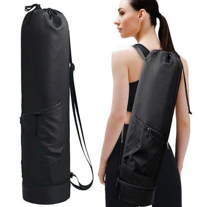 Travel Yoga Mat Bag – Waterproof Nylon Backpack, Sports & Gym Carrier Bag with Large Storage