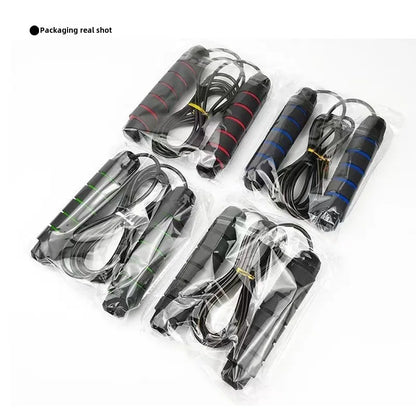 Steel Wire Skipping Rope with Bearings | Adjustable Speed Jump Rope for Fitness & Weight Loss