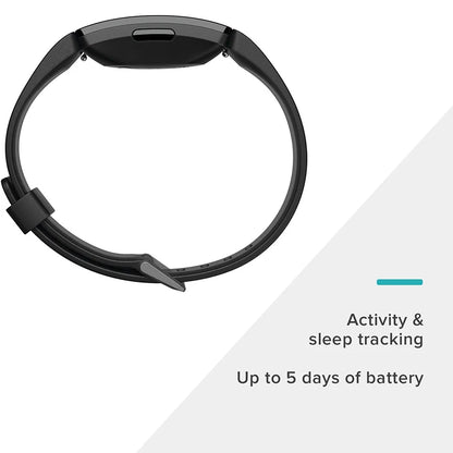 Fitbit Inspire HR – Health & Fitness Tracker with 24/7 Heart Rate, Sleep & Swim Tracking, Waterproof Smart Band