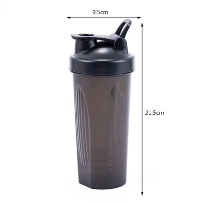 600ml Portable Protein Shaker Bottle – Leak Proof Sports Mixing Cup for Gym & Fitness Training