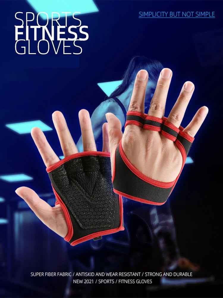 Training Sport Gloves for Men & Women – Weightlifting, Gym, Fitness & Bodybuilding Gloves with Wrist Support