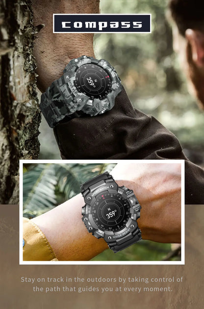 Multi-Functional Bluetooth Smart Watch – Heart Rate, Blood Pressure, Fitness Tracker, Outdoor Explorer
