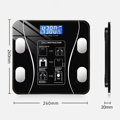 Smart APP Bluetooth Body Fat Scale – Digital Bathroom Weight Scale & Body Composition Analyzer