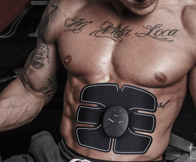 Electric EMS Muscle Stimulator for Abdomen, Buttocks & Arms | Slimming & Pain Relief Trainer