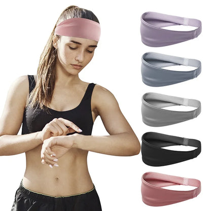 Breathable Non-Slip Sports Headband – Moisture-Wicking Unisex Workout Sweatband