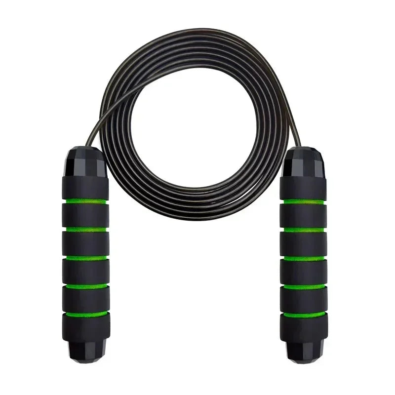 Adjustable Speed Jump Rope with Ball Bearings – Tangle-Free Steel Wire Skipping Rope with Foam Handles for Fitness & Weight Loss