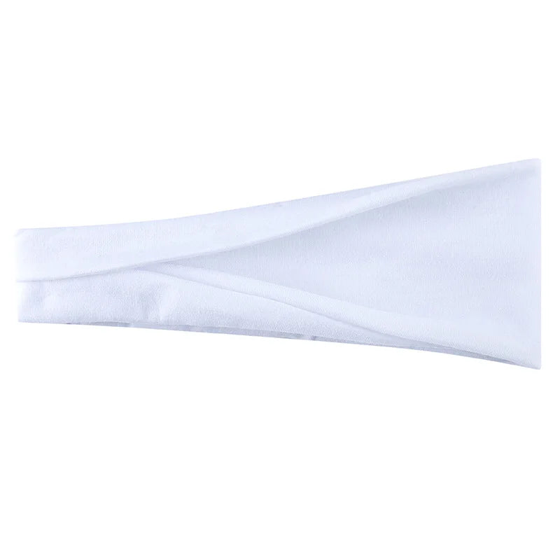 Women’s Solid Turban Headband – Elastic Yoga Hairband, Fashion & Makeup Styling