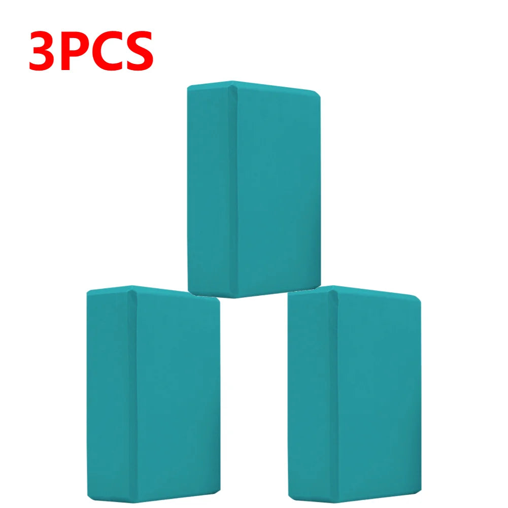 EVA Yoga Block – Solid Color High Density Foam Brick for Yoga, Pilates & Fitness Training – Non-Slip, Moisture-Proof Balance Block