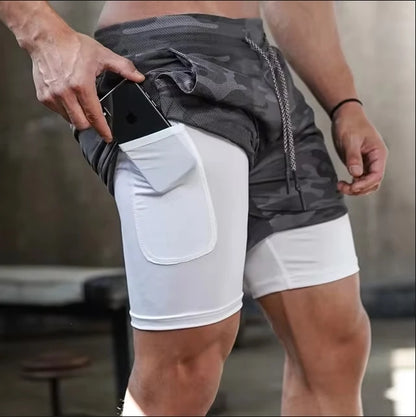 Men’s Gym Shorts – Running & Workout Shorts with Liner, Phone Pockets & Towel Loop – Quick Dry, Lightweight Athletic Training Shorts