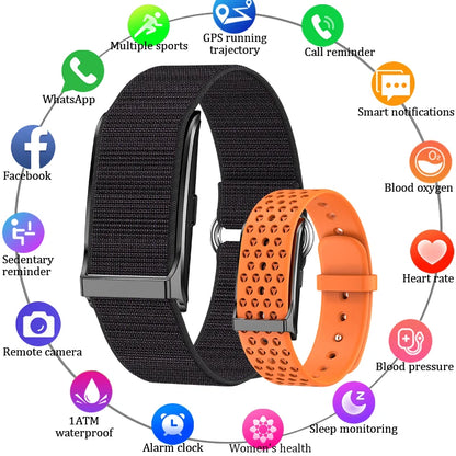 LIGE Smartwatch Bluetooth Fitness Tracker with Heart Rate, Blood Oxygen & 24H Health Monitoring