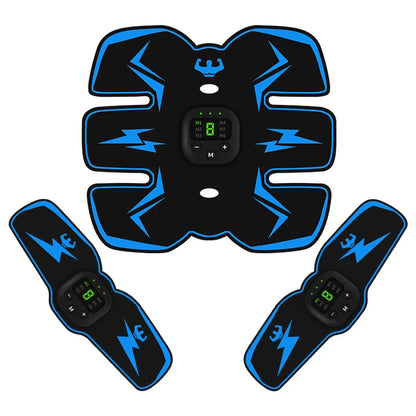 USB Rechargeable EMS Muscle Stimulator – Electric Abdominal & Arm Trainer, Pain Relief & Fitness Massager