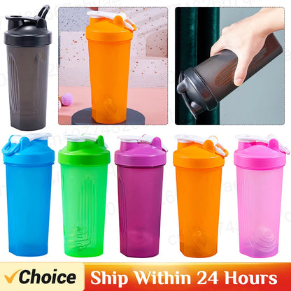 600ml Portable Protein Shaker Bottle – Leak Proof Sports Mixing Cup for Gym & Fitness Training