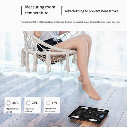 Smart APP Bluetooth Body Fat Scale – Digital Bathroom Weight Scale & Body Composition Analyzer