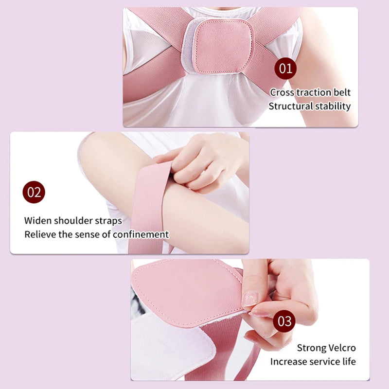 Posture Corrector Brace – Adjustable Back & Shoulder Support for Spinal Alignment
