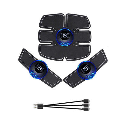 USB Rechargeable EMS Muscle Stimulator – Electric Hip & Abdominal Trainer, Pain Relief & Fitness Massager